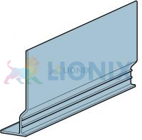 ALUTECH SB-I/BK/20u: Шина фасадная SB-I/BK/20u (цв. 208 - Серебристый металлик) фото