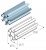 ALUTECH: 403520000 - Профиль проставочный IP-95-3000 ALUTECH: 403520000 - Профиль проставочный IP-95-3000 фото
